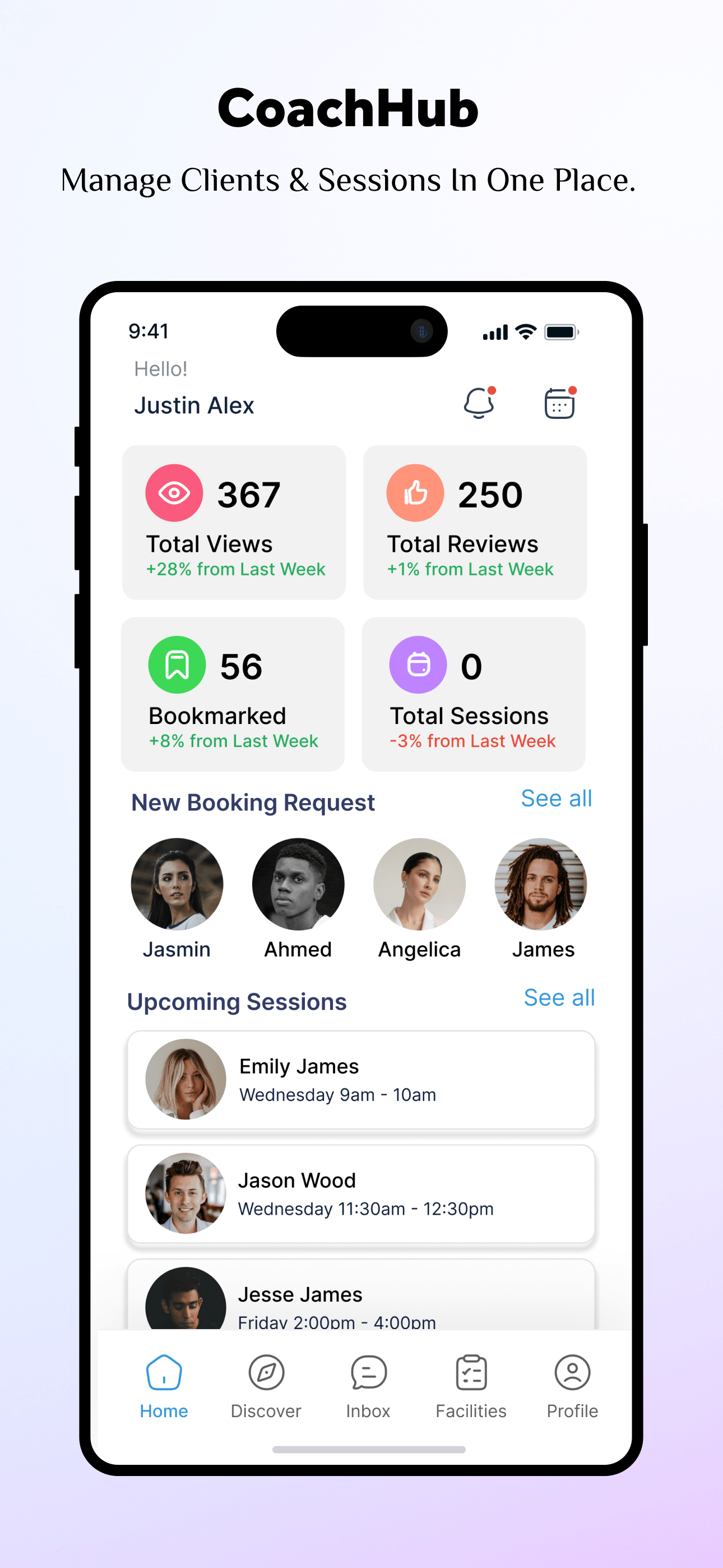 CoachHub - Manage Clients & Sessions In One Place.
